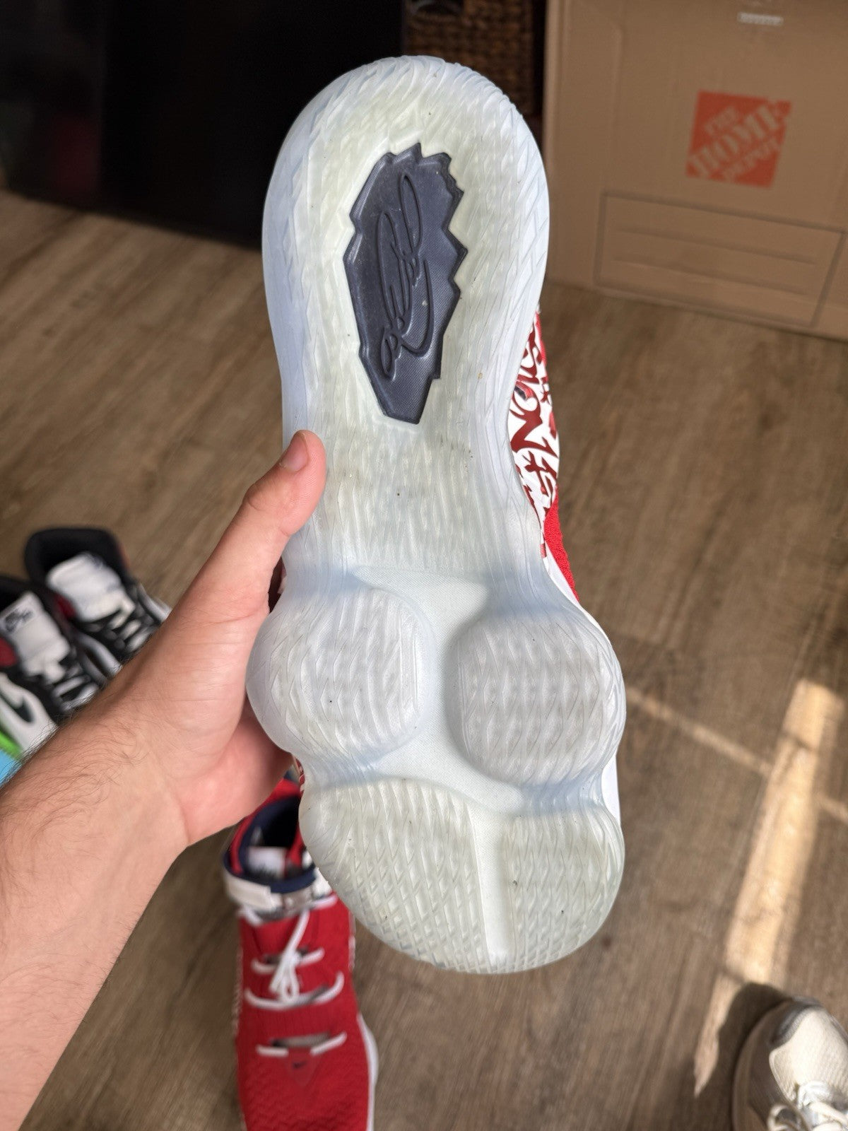 Size 14 - Lebron 17 Graffiti Remix Red