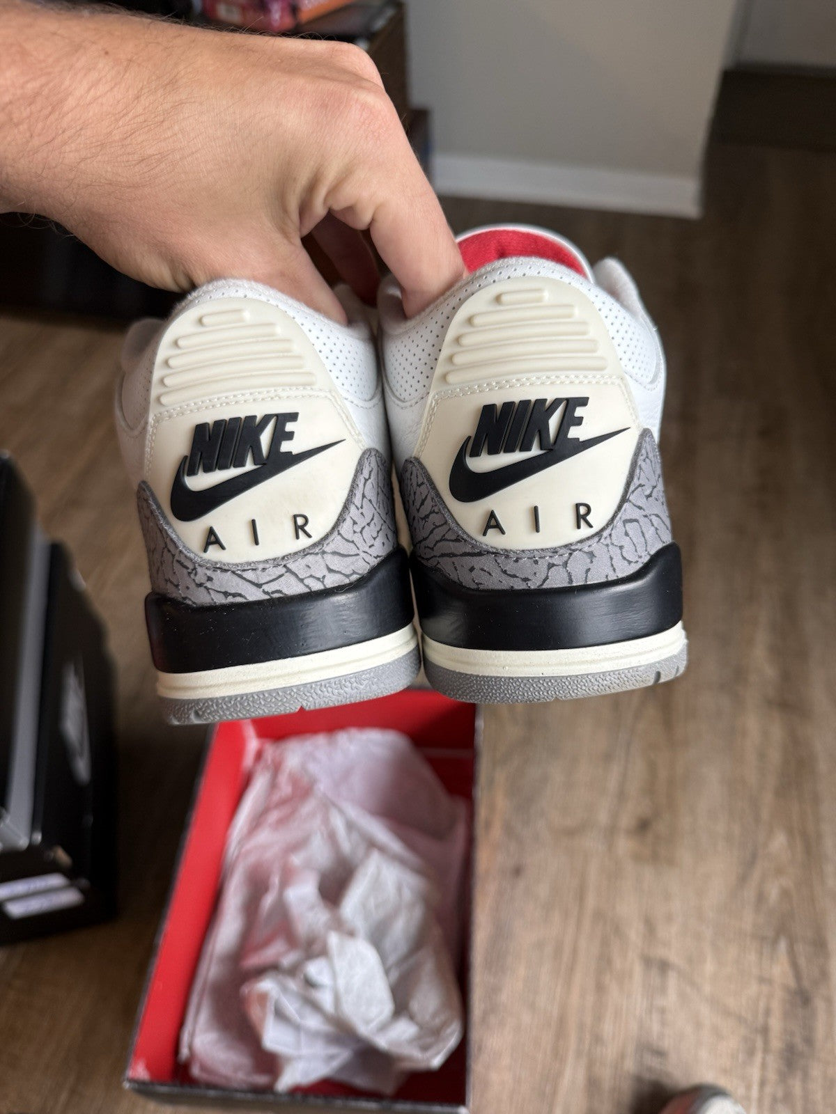 Size 8 - Jordan 3 Retro White Cement Reimagined