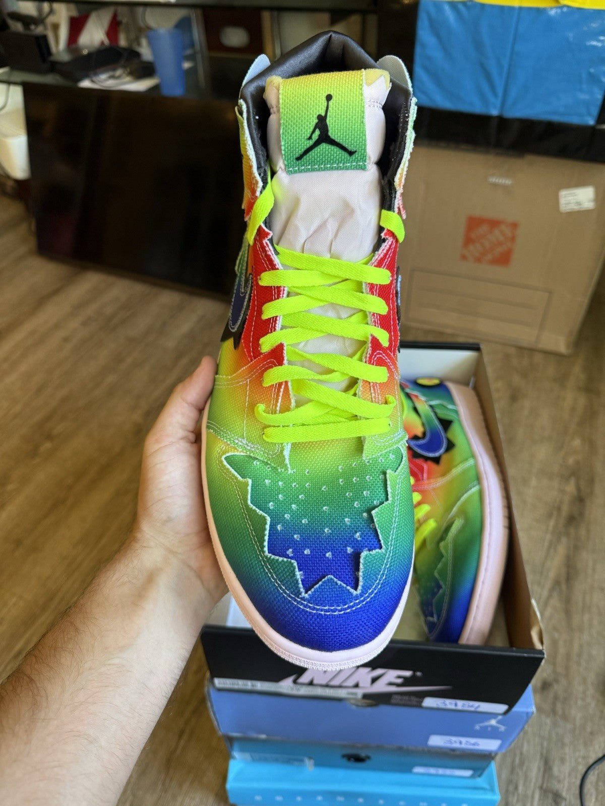 Size 14 - Jordan 1 Retro High J Balvin (worn once)