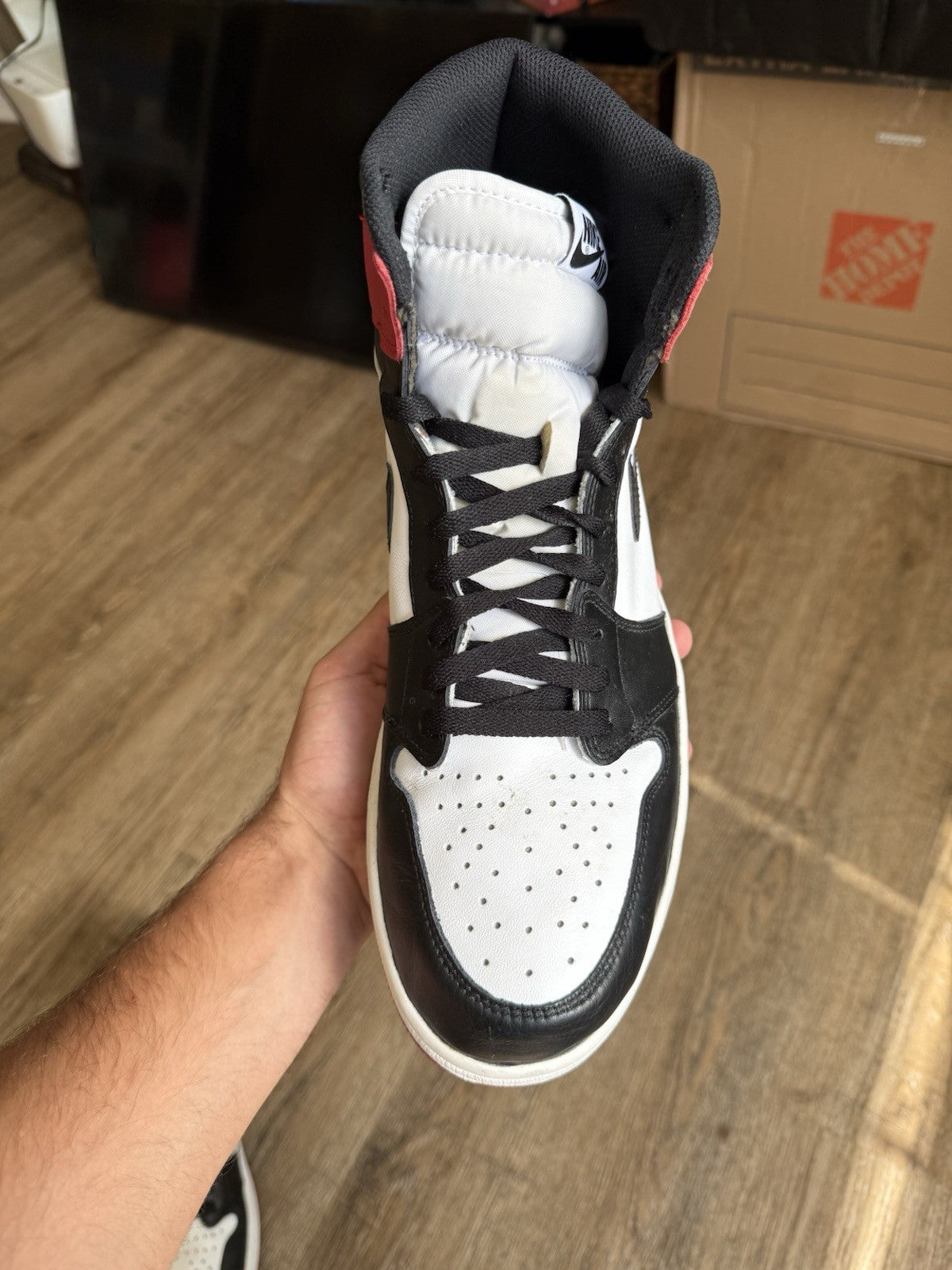 Size 14 - Jordan 1 Retro High OG Black Toe (2016)