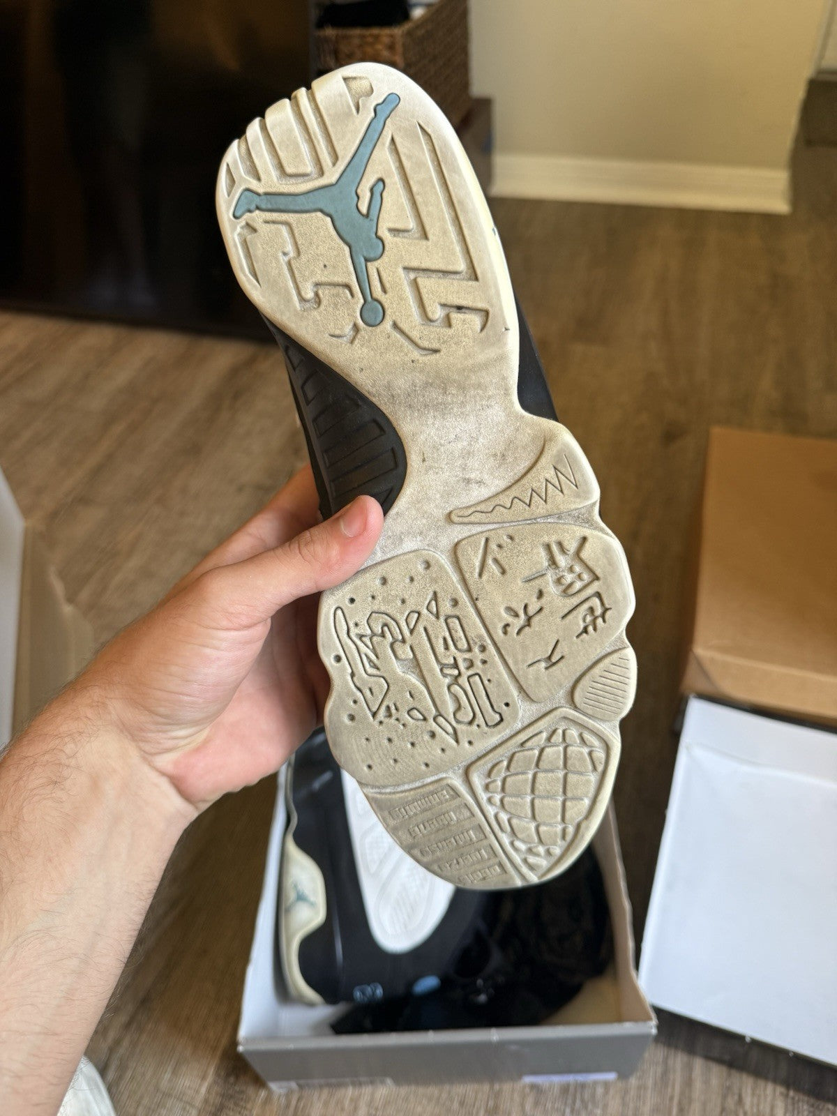 Size 10.5 - Jordan 9 Retro University Blue