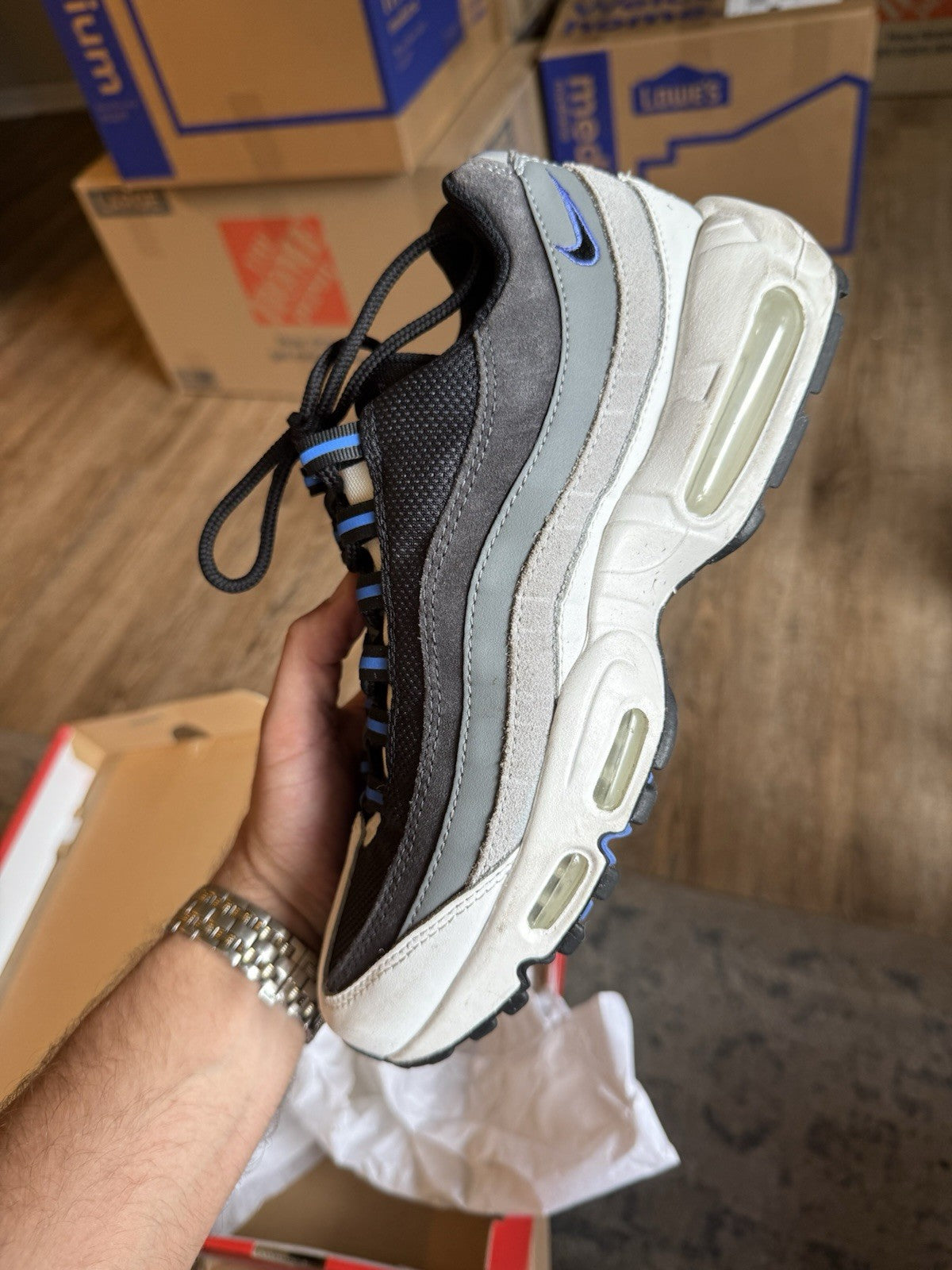 Size 8 - Nike Air Max 95 Black Medium Blue