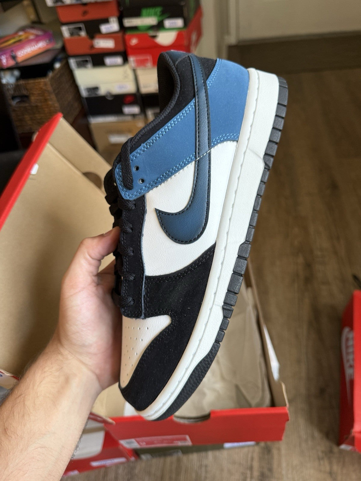 Size 9 - Nike Dunk Low Airbrush - Industrial Blue