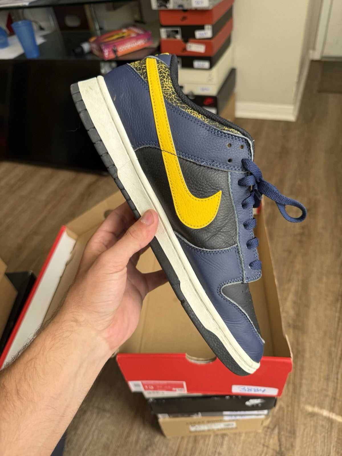Size 13 - Nike Dunk Low Vintage Michigan