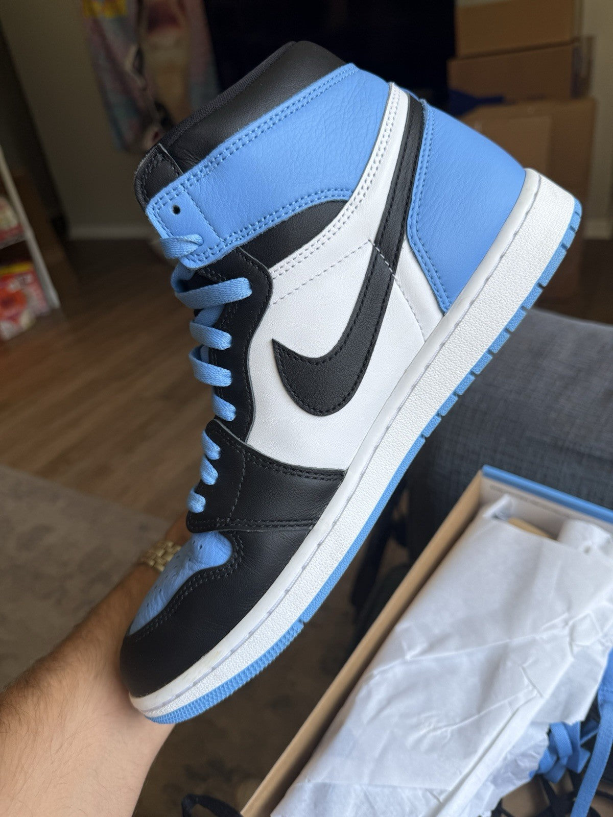 Size 11.5 - Nike Air Jordan 1 Retro OG High UNC Toe