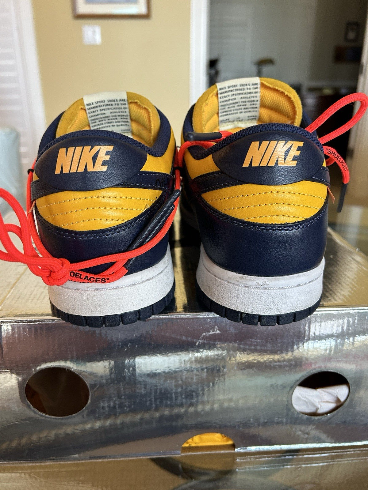 Size 10.5 - Nike Dunk Low x Off-White Michigan
