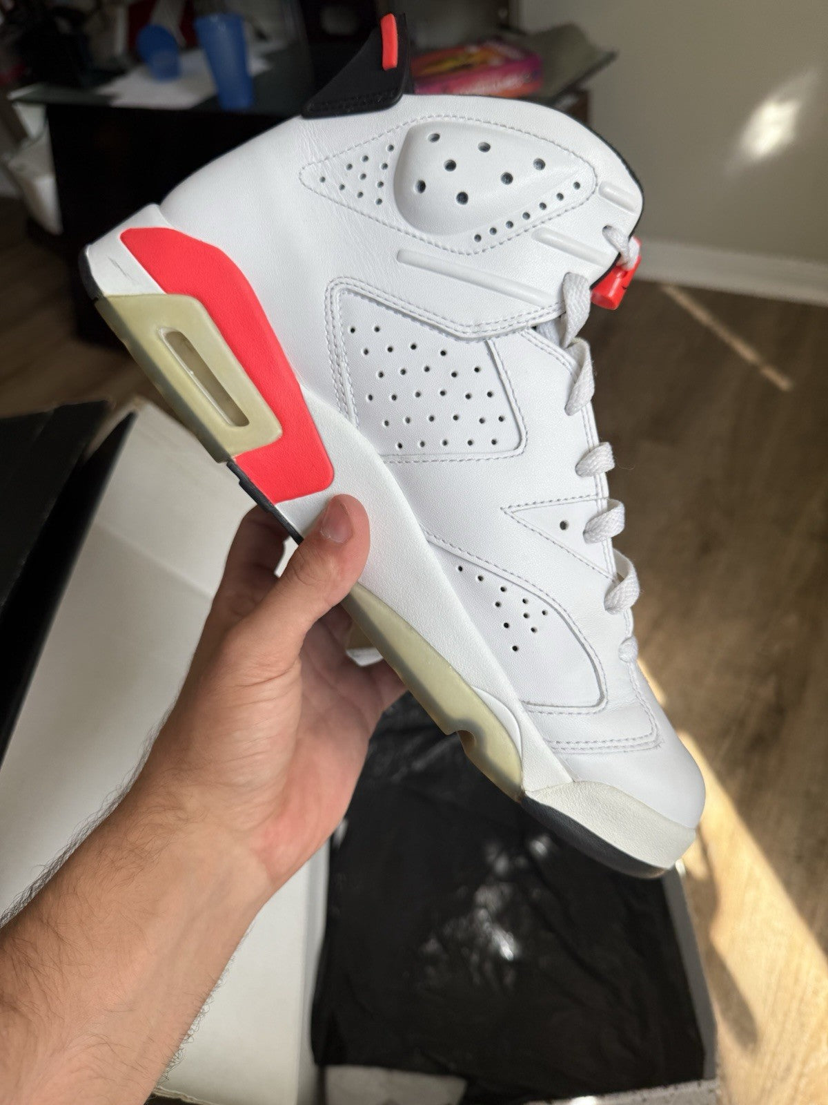 Size 10 - Jordan 6 Retro White Infrared (2014)