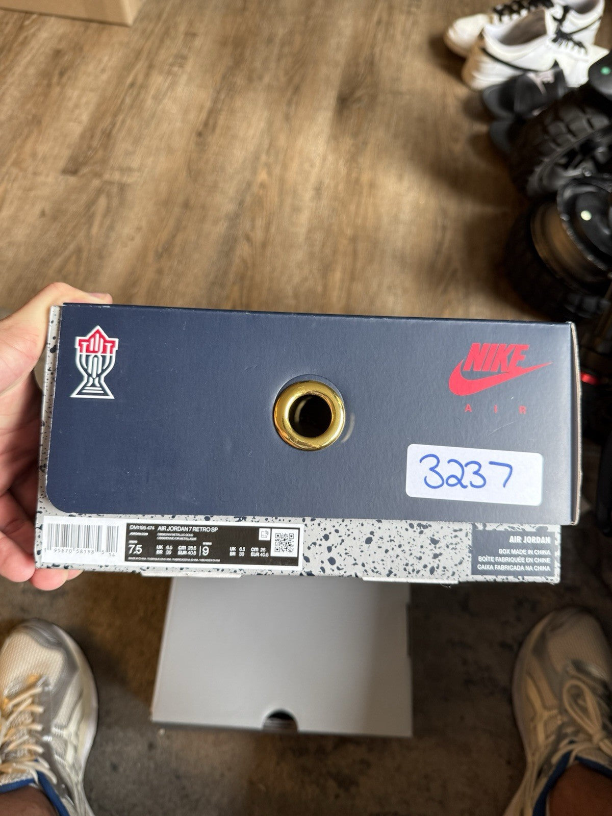 Size 7.5 - Jordan 7 Retro x Trophy Room 'Sheriff In Town'