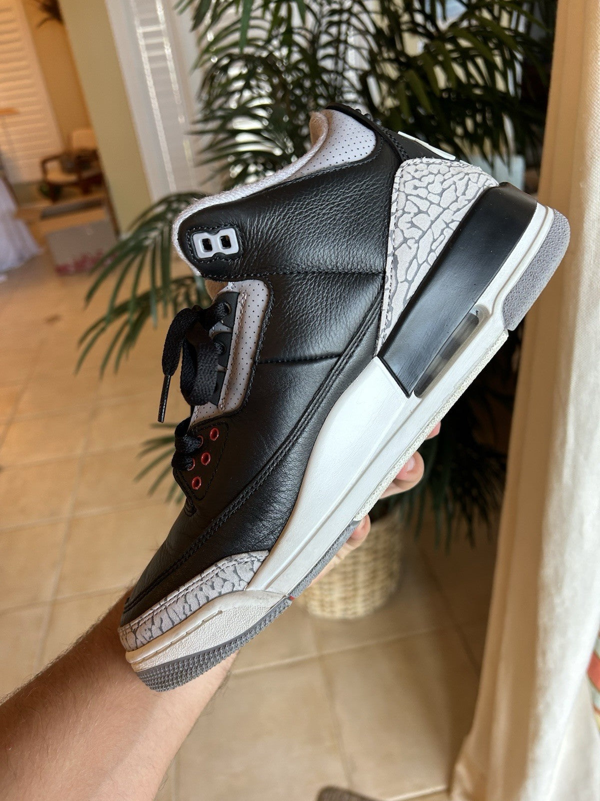 Air Jordan 3 Reimagined Black Cement 2024 Size 9