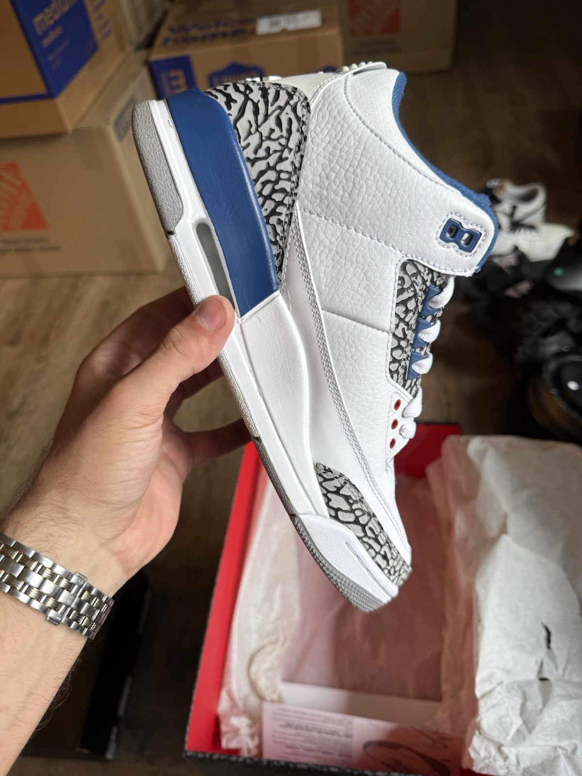 Size 8 - Air Jordan 3 Retro 2011 True Blue