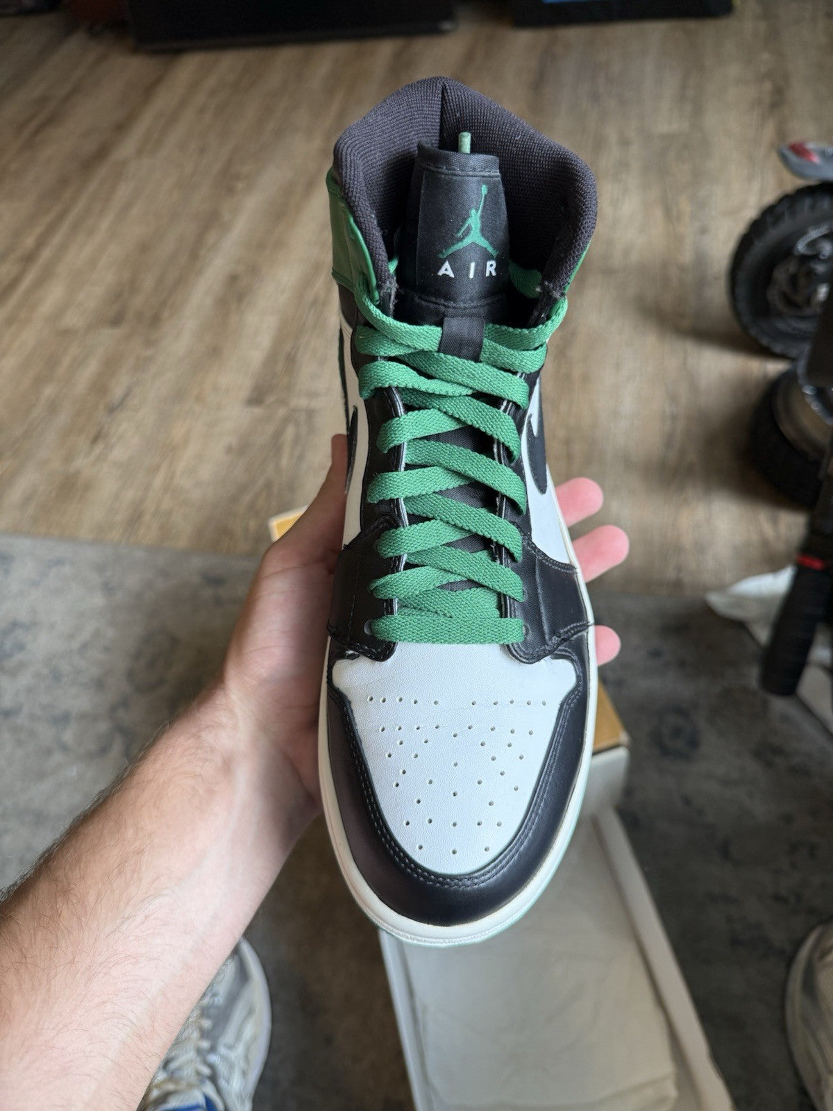 Size 7.5 - Air Jordan 1 Retro DMP High Bulls Celtics Pack (Lightly Worn)