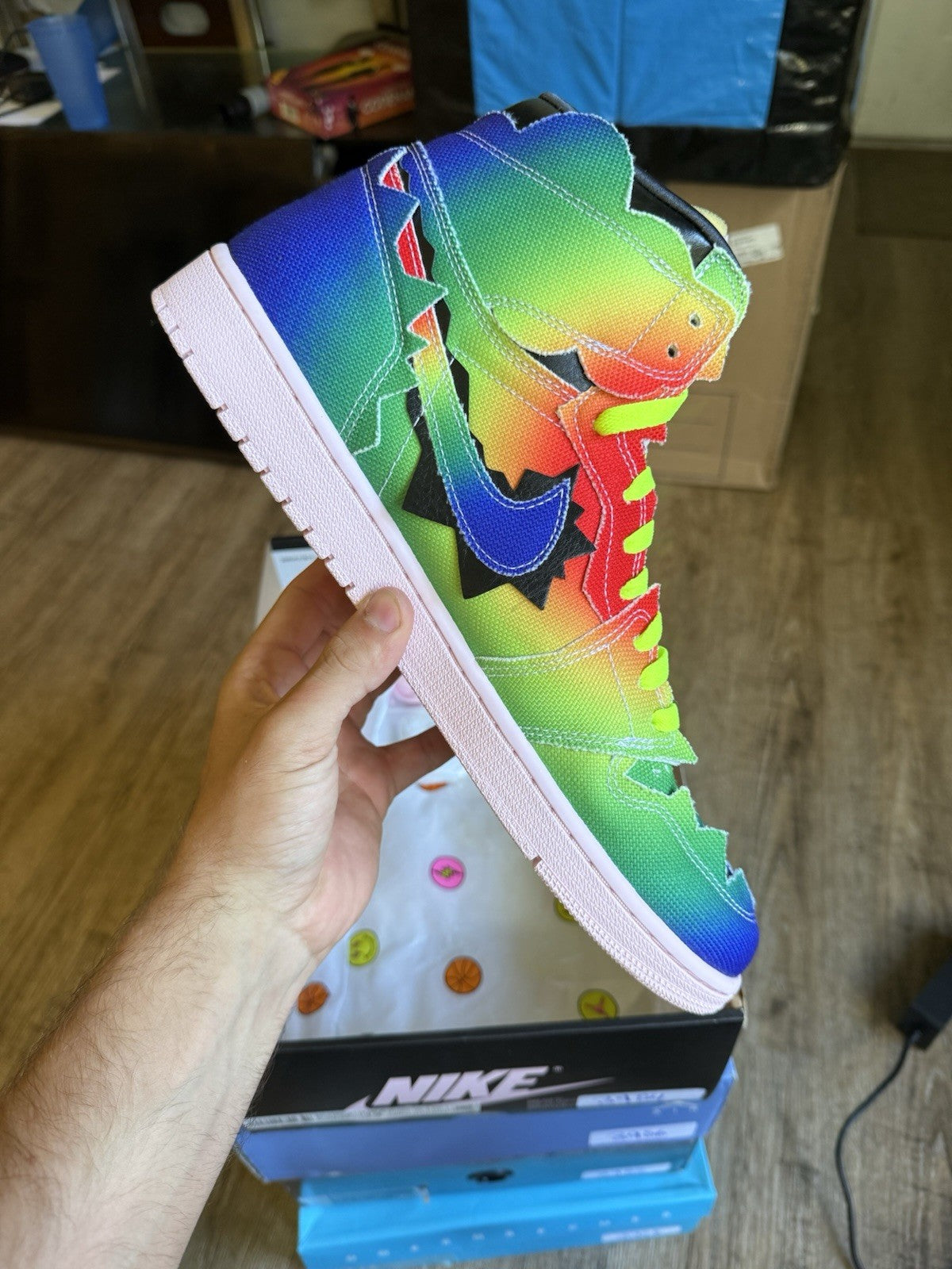 Size 14 - Jordan 1 Retro High J Balvin (worn once)