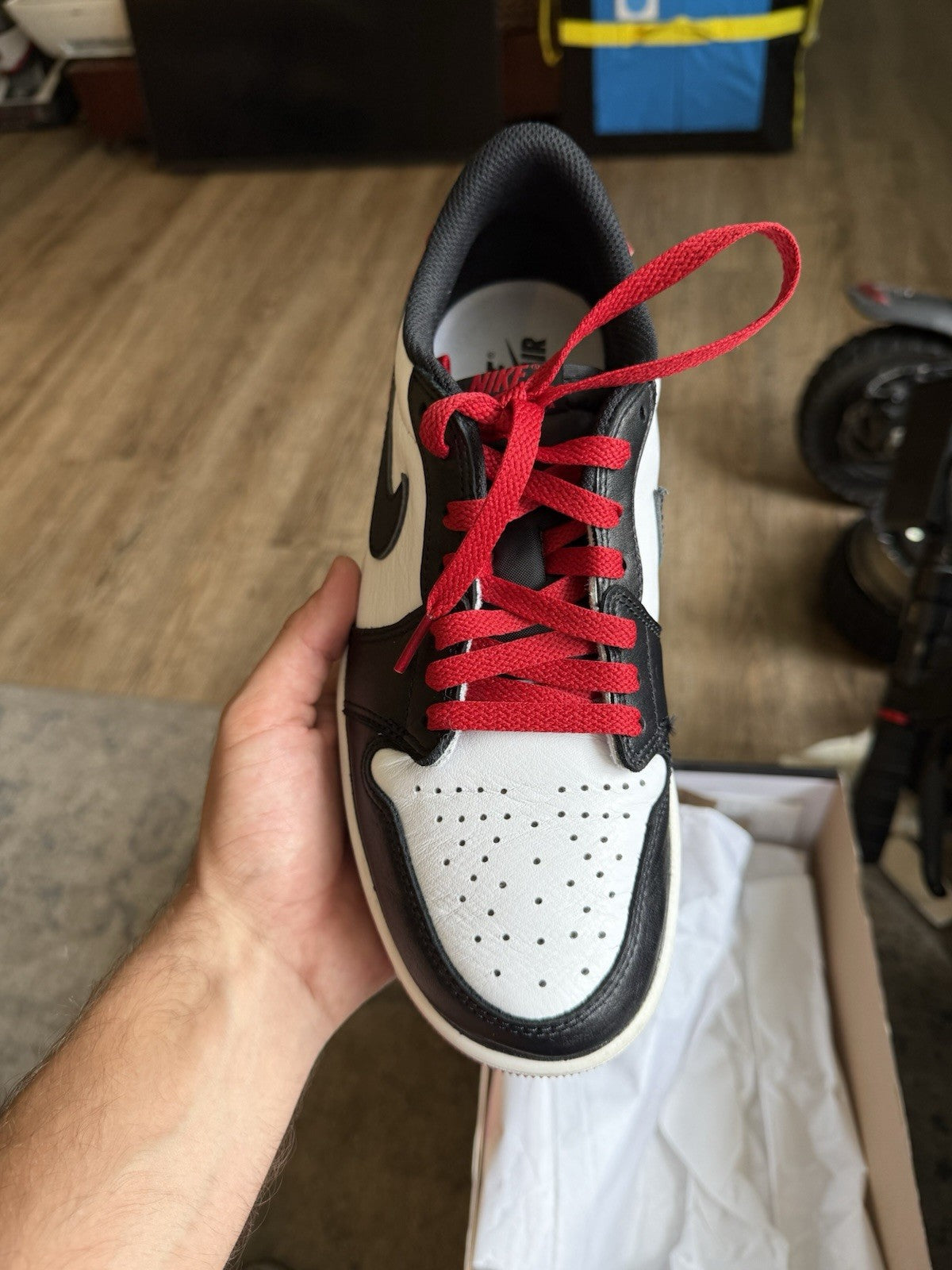 Size 8 - Air Jordan 1 Retro OG Low Black Toe