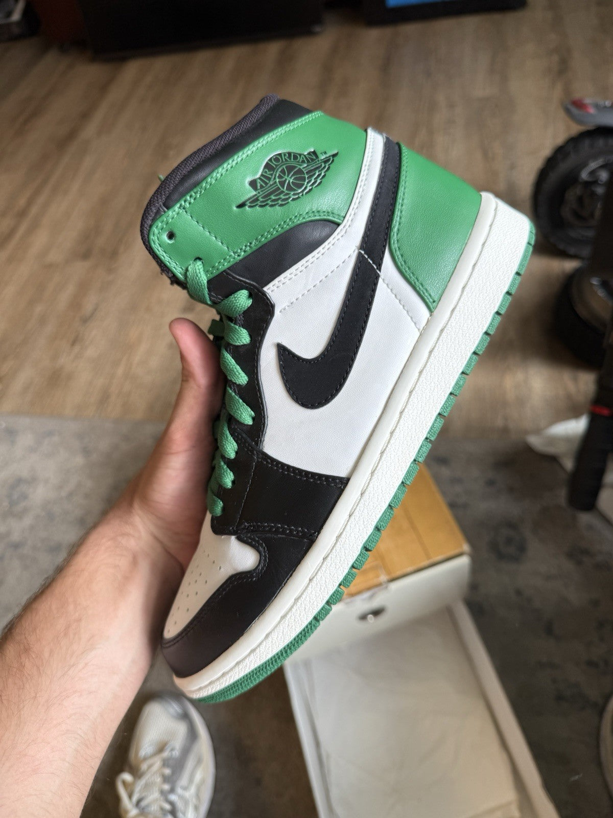 Size 7.5 - Air Jordan 1 Retro DMP High Bulls Celtics Pack (Lightly Worn)