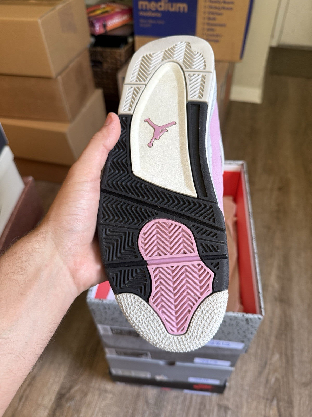 Size 9M/10.5W - Jordan 4 Retro Orchid