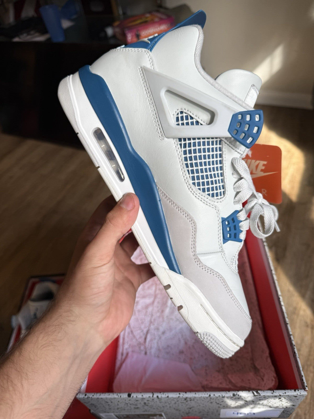 Size 10.5 - Jordan 4 Retro Military Blue