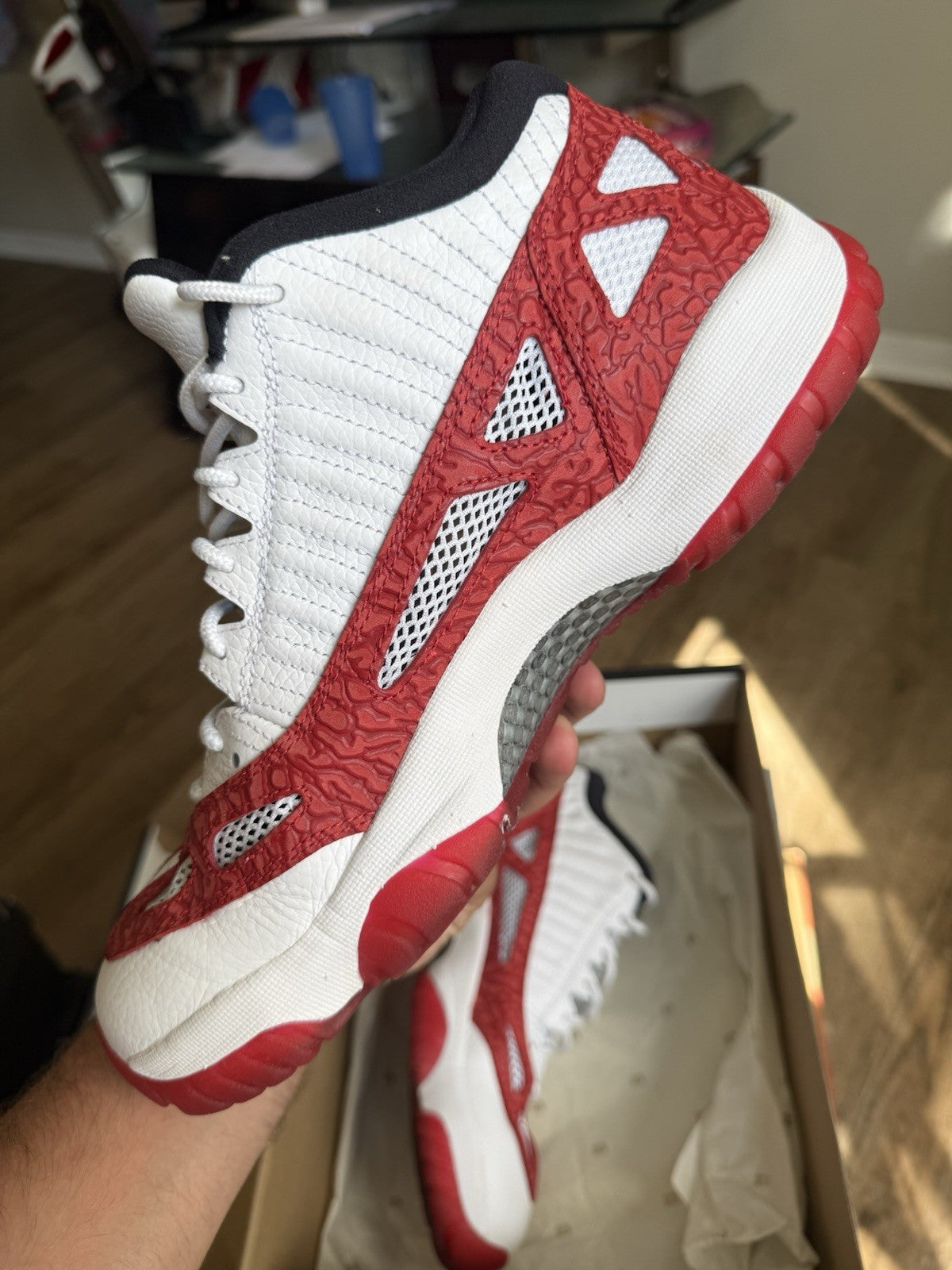 Size 10 - Jordan 11 Retro Low IE Gym Red