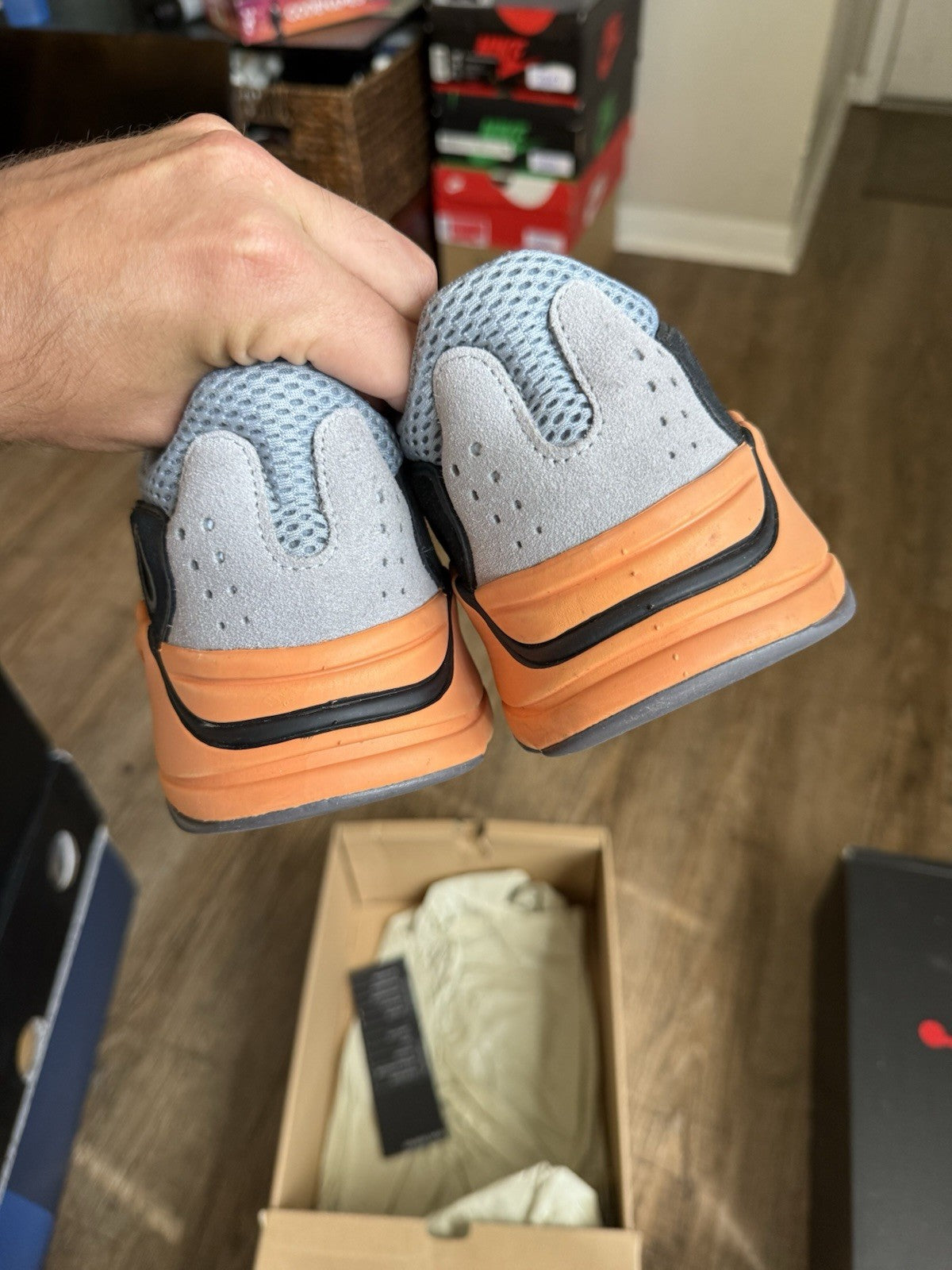 Size 10.5 - adidas Yeezy Boost 700 Wash Orange