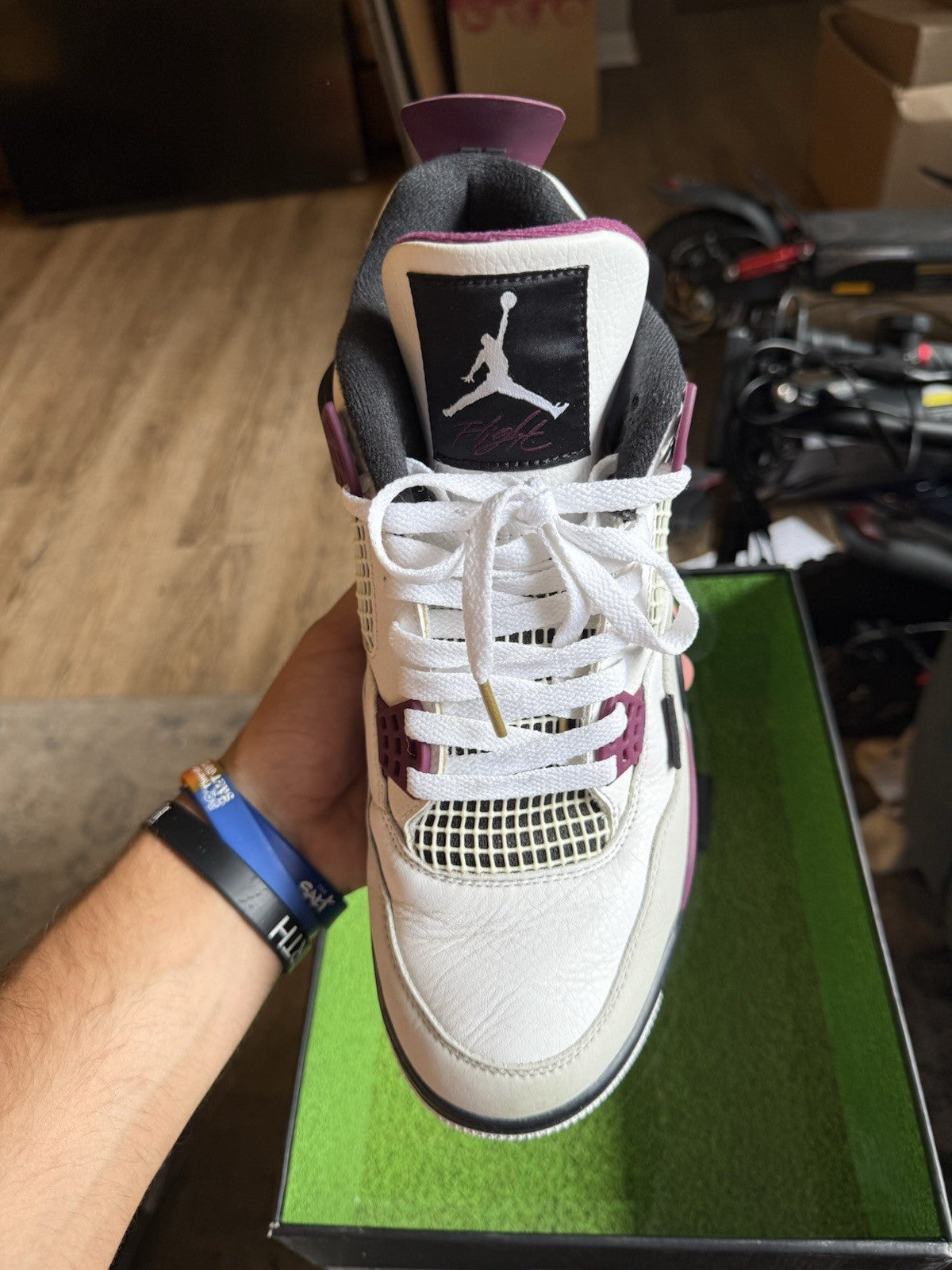 Size 10.5 - Jordan 4 Retro x Paris Saint-Germain Bordeaux 2020 CZ5624 100