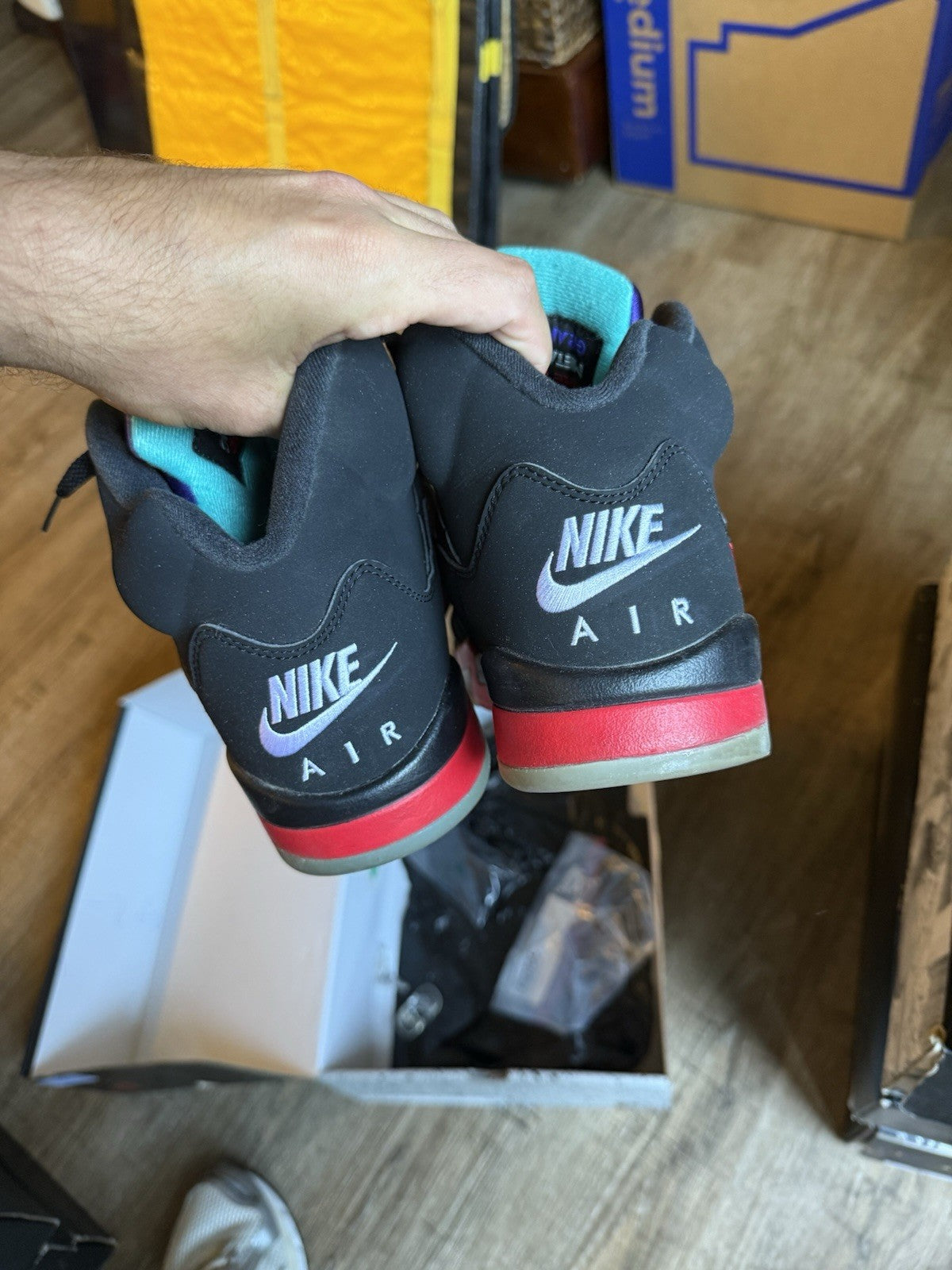 Size 10.5 - Jordan 5 Retro Top 3 Black (2020)