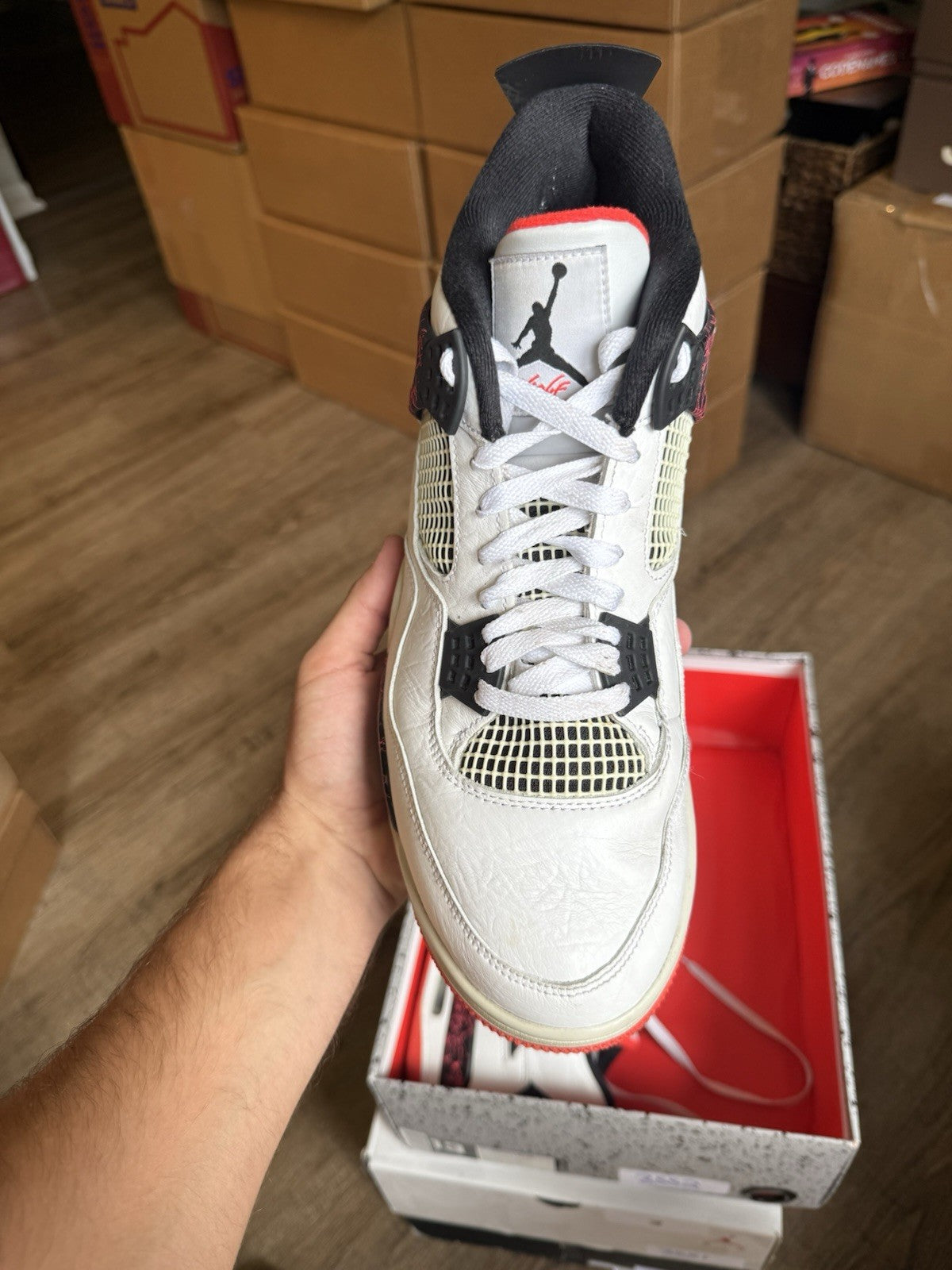 Size 13 - Jordan 4 Retro Flight Nostalgia