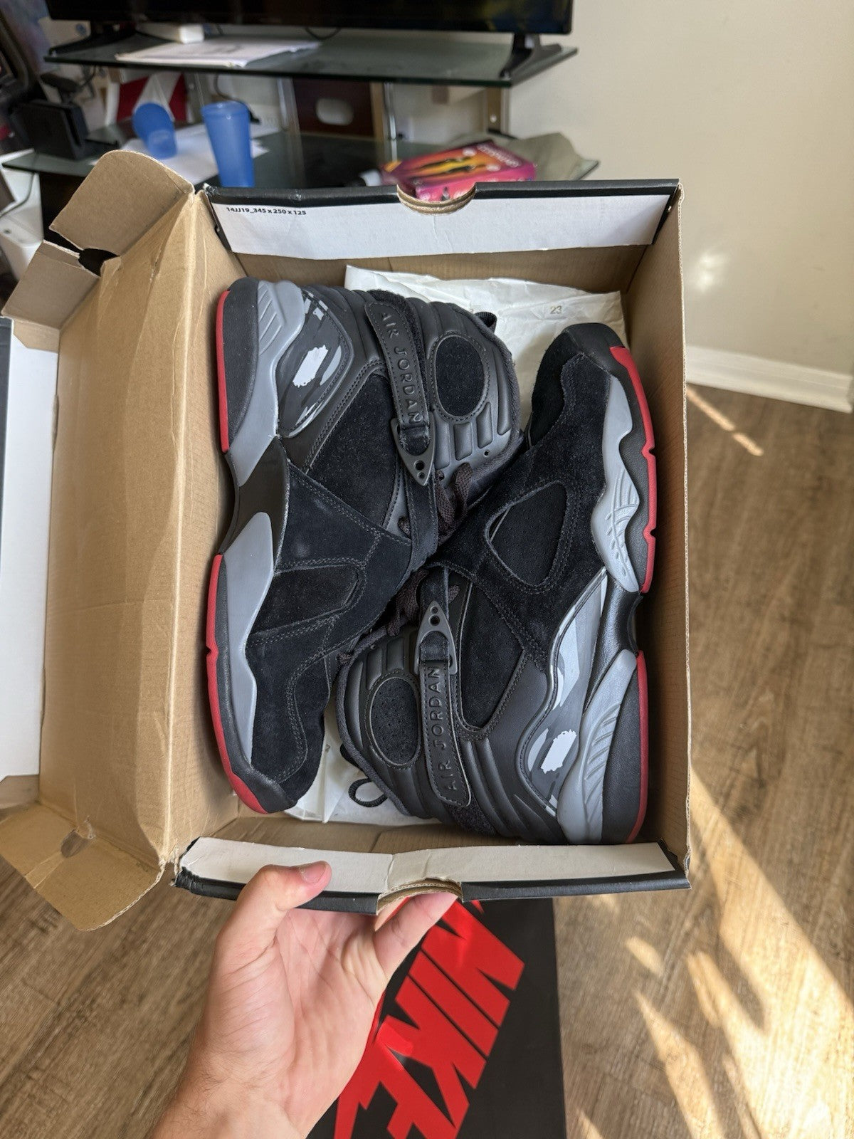 Size 10 - Jordan 8 Retro Black Cement (2017)