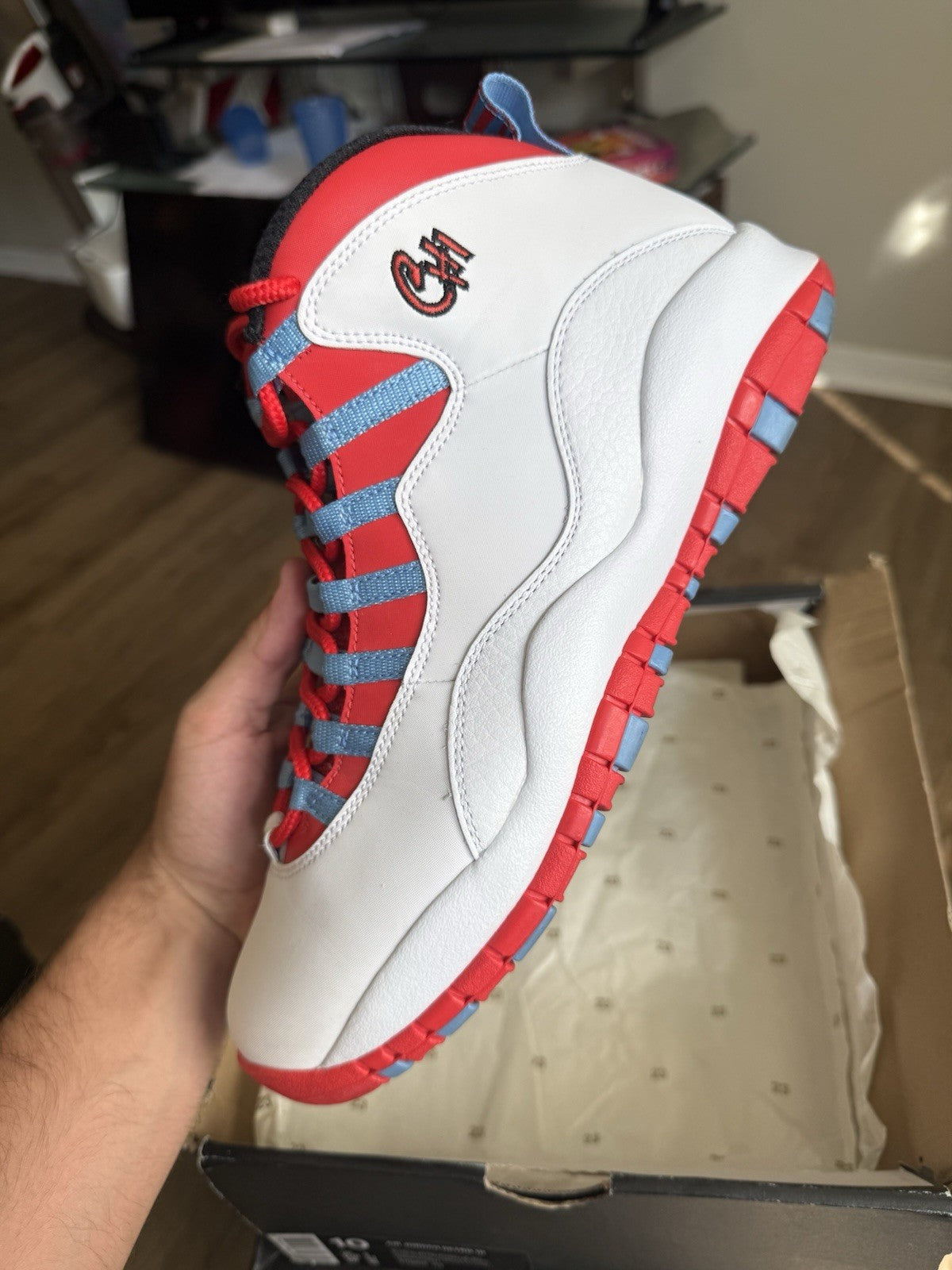 Size 10 - Jordan 10 Retro Chicago Flag