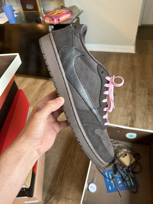 Size 15 - Travis Scott x Jordan 1 Low Velvet Brown