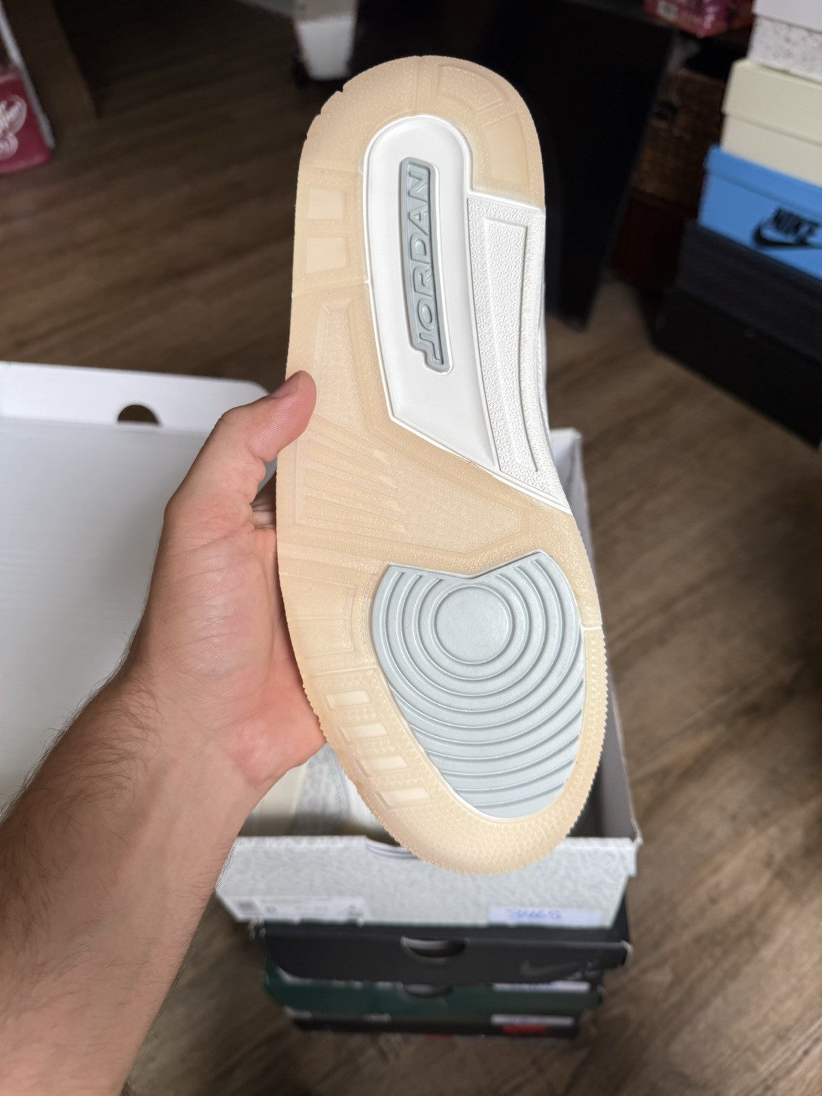 Size 8 -Jordan 3 Craft Ivory