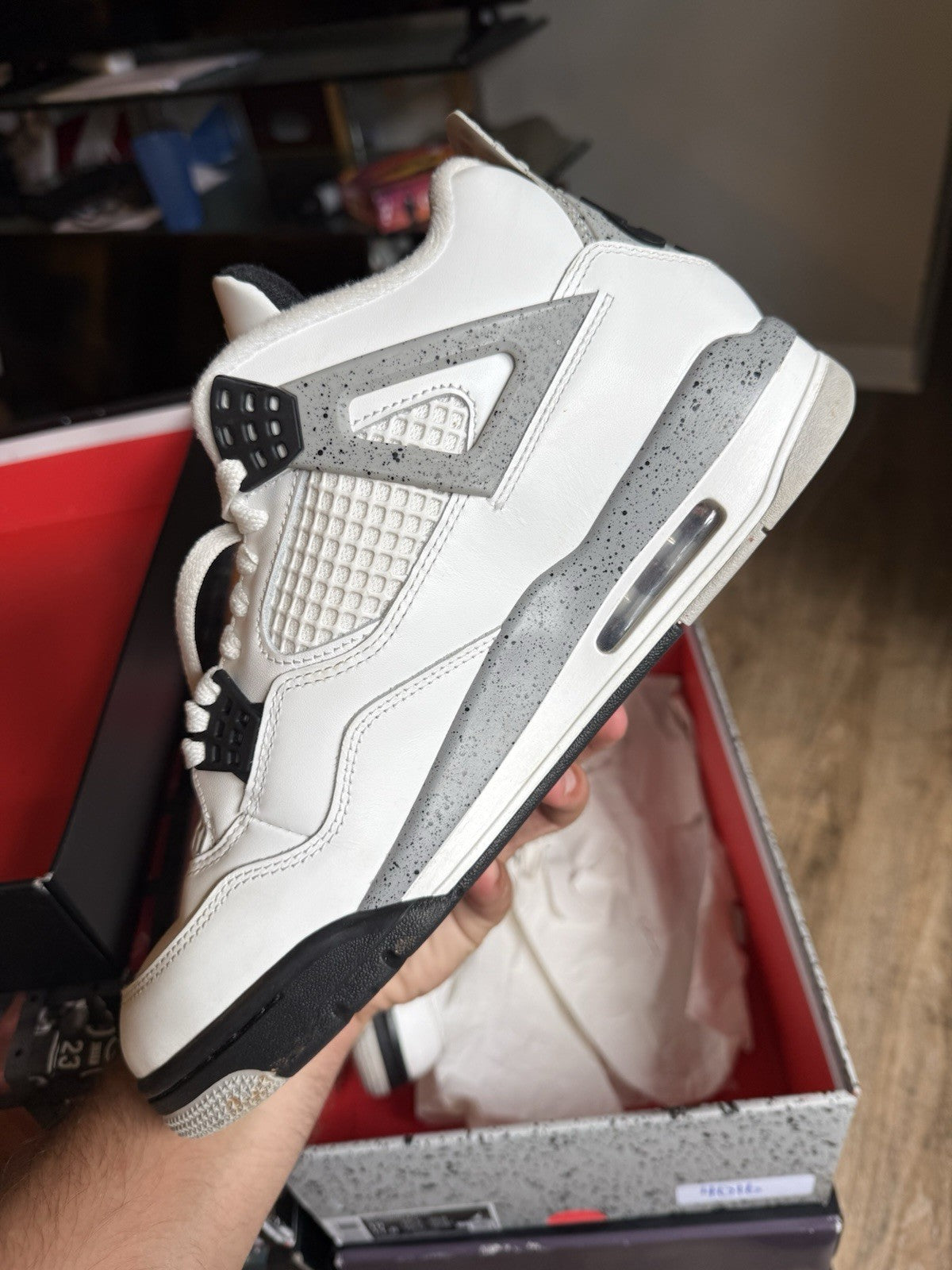 Size 10 - Jordan 4 Retro OG White Cement (2025)