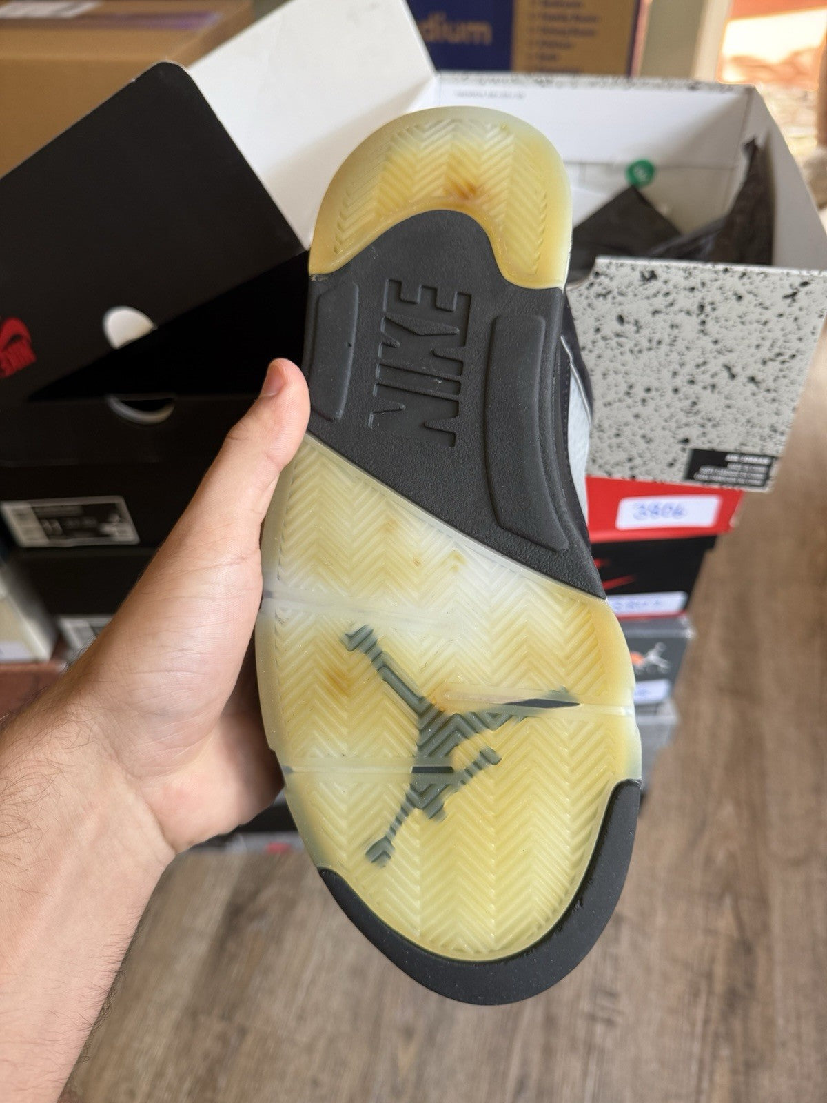 Size 7.5 - Jordan 5 Retro OG Black Metallic Reimagined