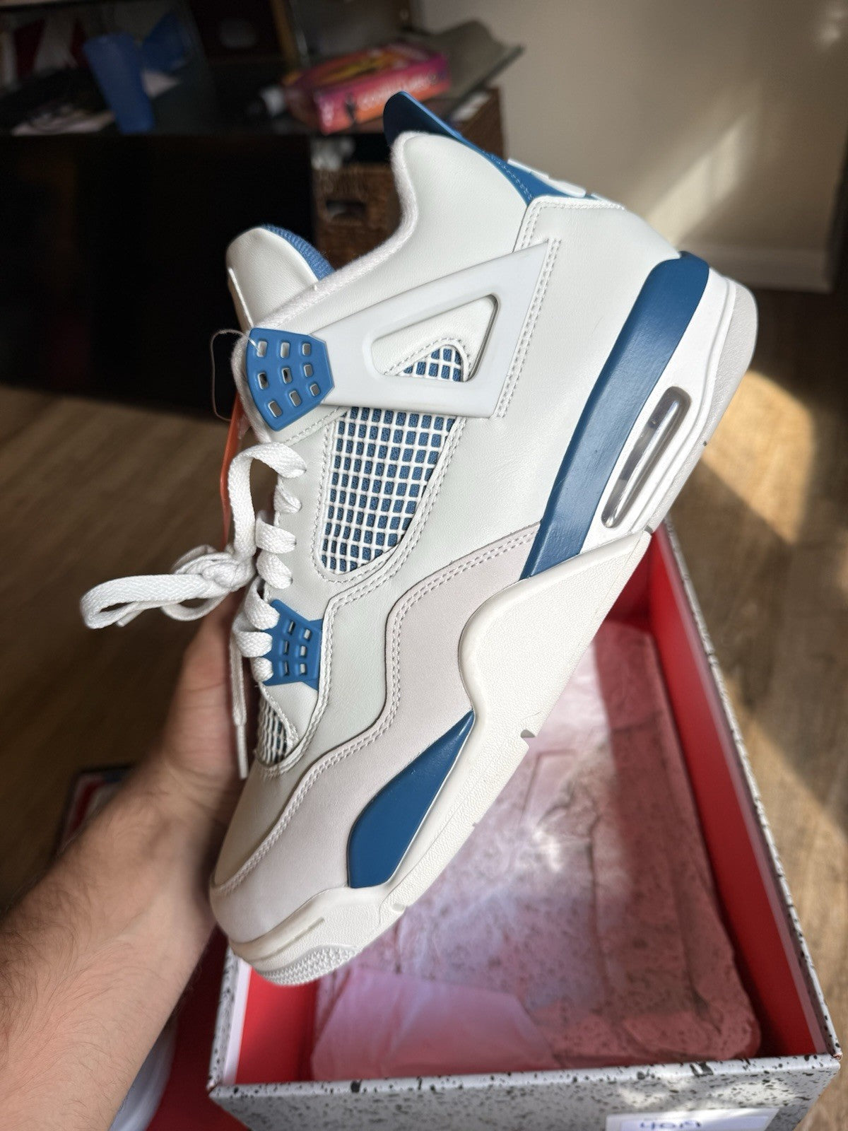 Size 10.5 - Jordan 4 Retro Military Blue