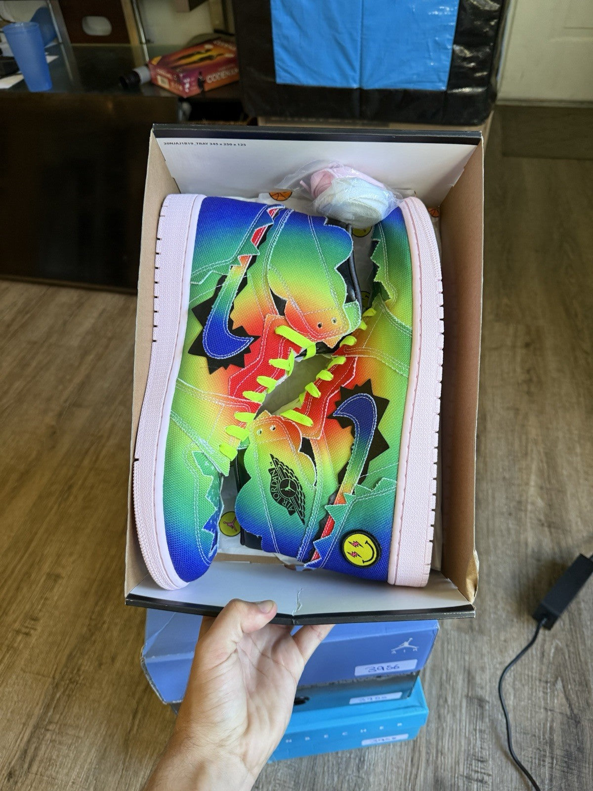 Size 14 - Jordan 1 Retro High J Balvin (worn once)