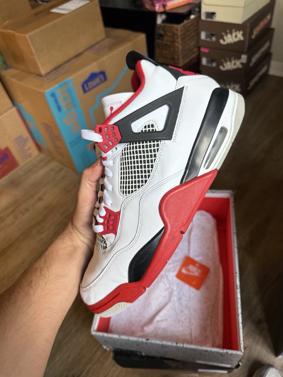 Size 13 - Jordan 4 Retro Fire Red (2020)