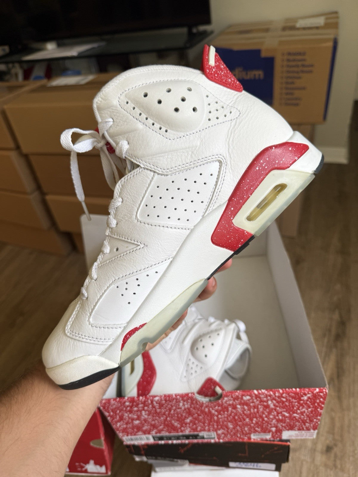 Size 10 - Jordan 6 Retro Red Oreo