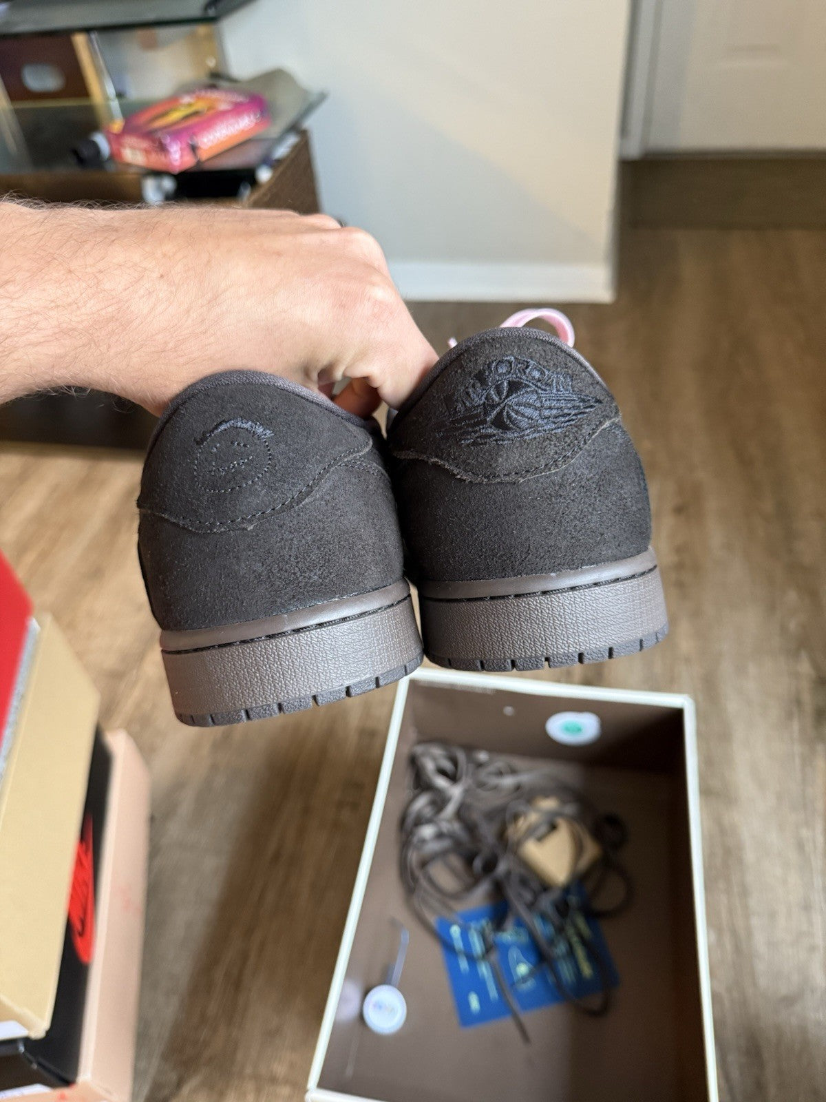 Size 15 - Travis Scott x Jordan 1 Low Velvet Brown