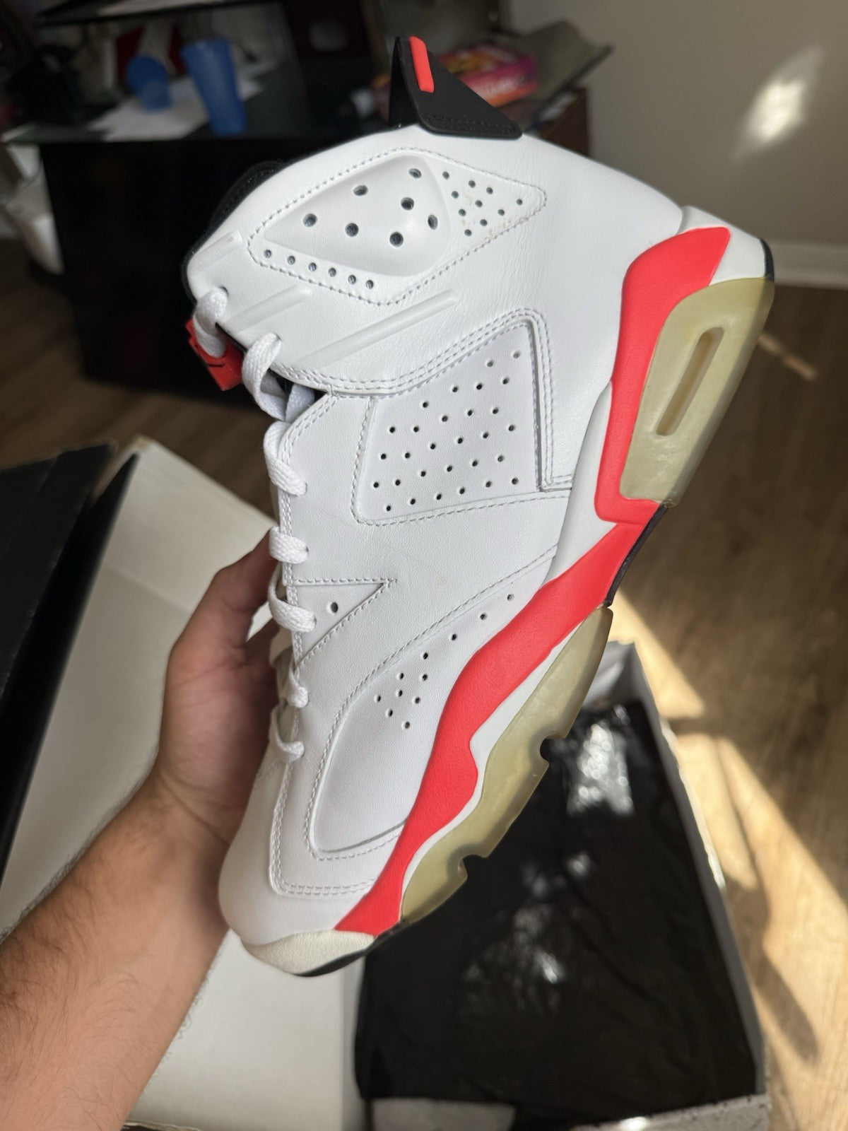 Size 10 - Jordan 6 Retro White Infrared (2014)