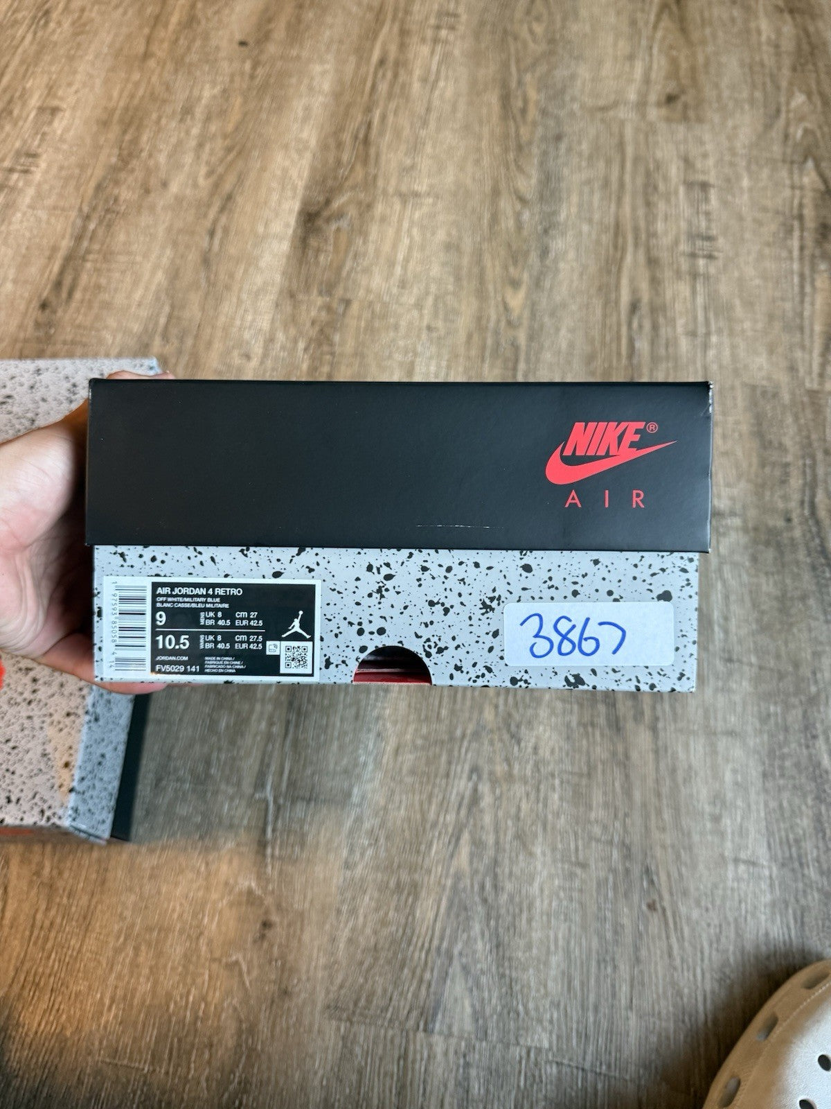Size 9 - Jordan 4 Retro Military Blue