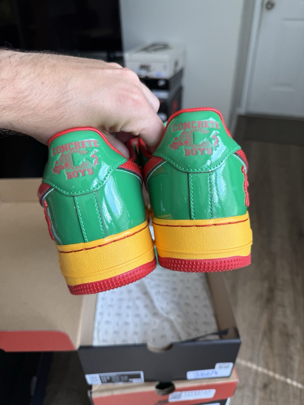 Size 10.5 - Nike Air Force 1 Low Lil Yachty Lucky Green Concrete Boys