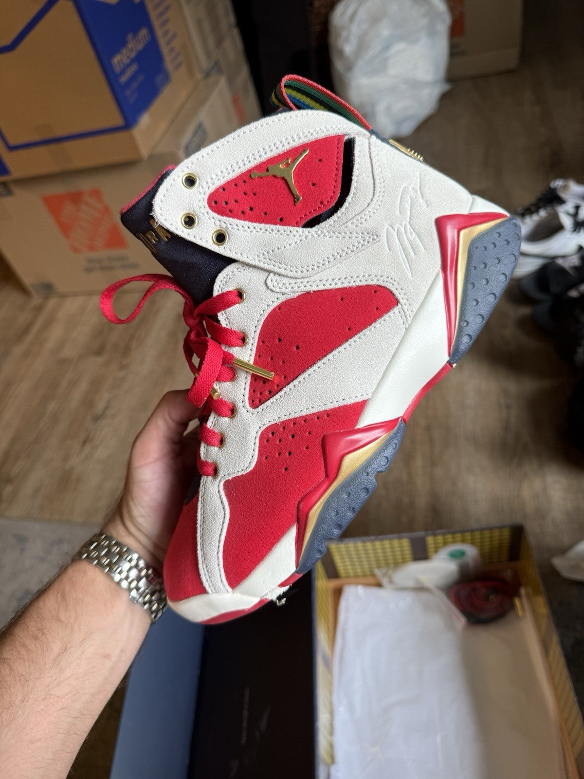 Size 7.5 - Jordan 7 Retro x Trophy Room 'Sheriff In Town'