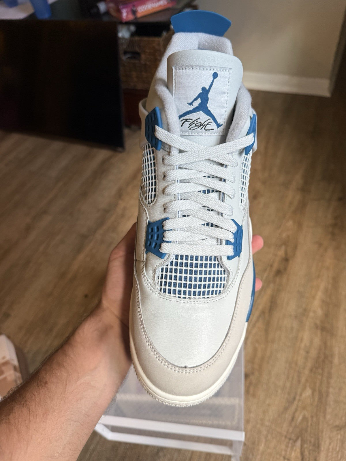 Size 13 - Jordan 4 Retro Military Blue