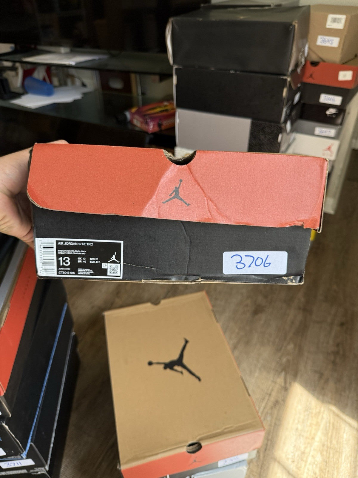 Size 13 - Jordan 12 Retro Stealth