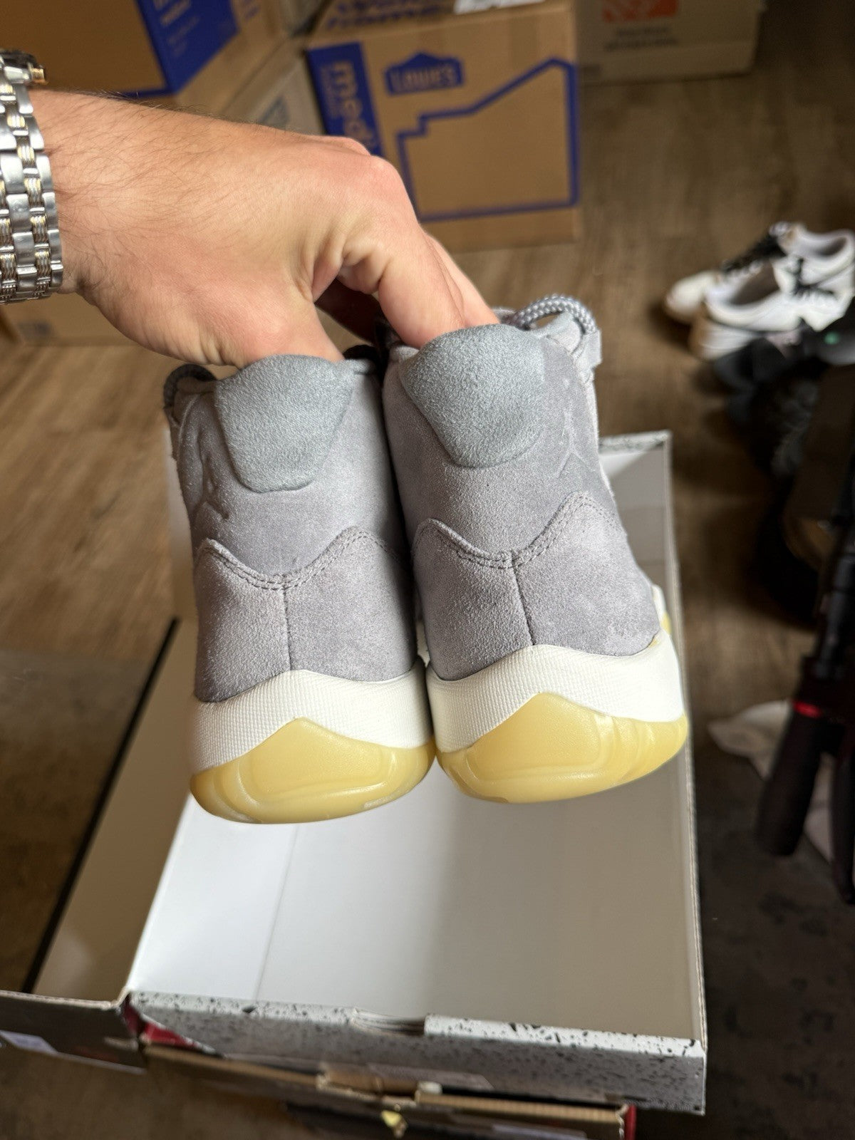 Size 8 - Air Jordan 11 Retro Premium Pinnacle Grey Suede