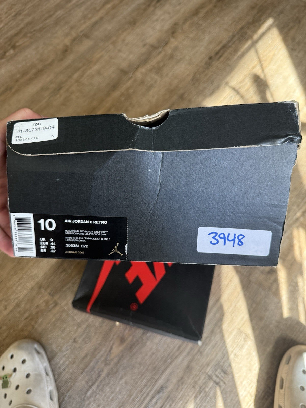 Size 10 - Jordan 8 Retro Black Cement (2017)