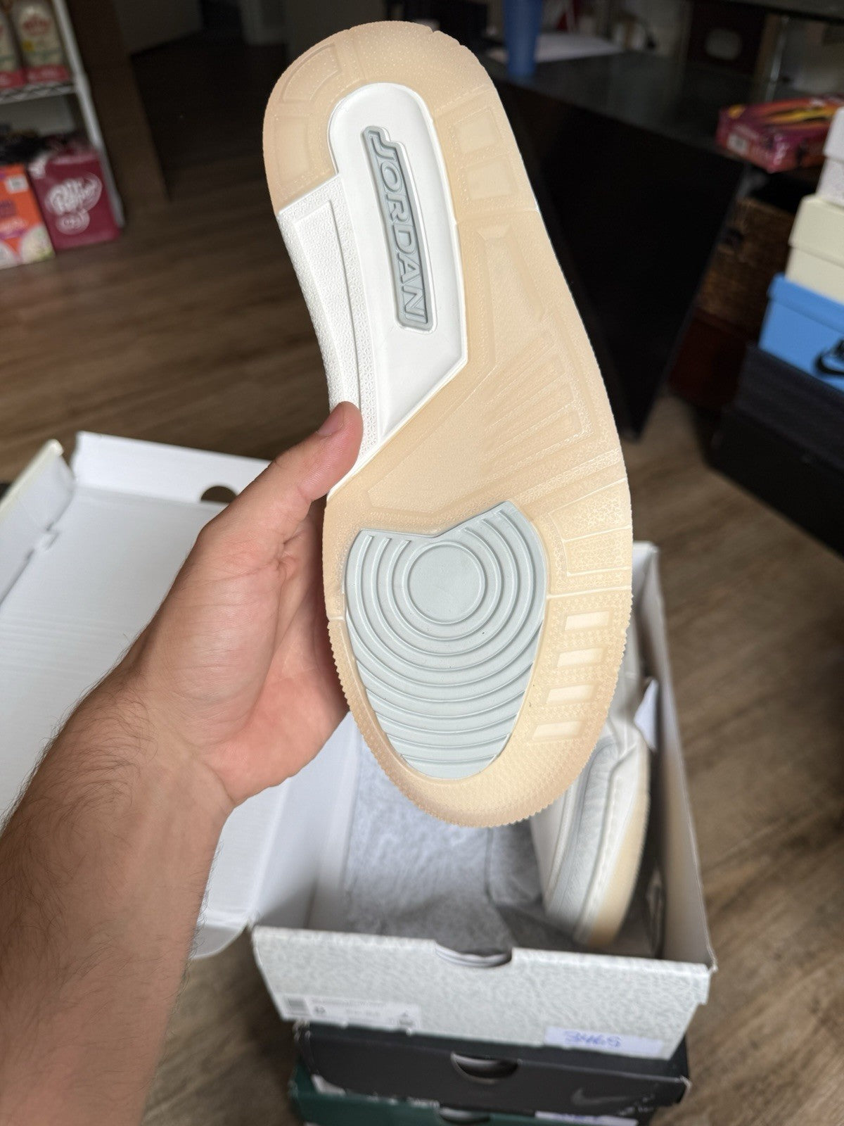 Size 8 -Jordan 3 Craft Ivory