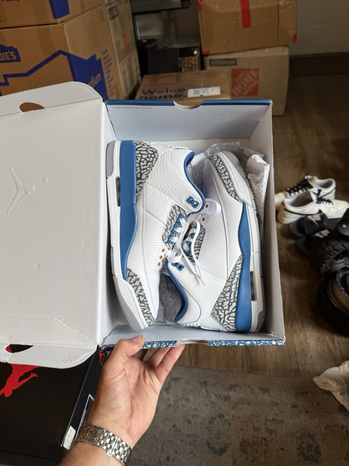 Size 8 - Jordan 3 Retro Mid Washington Wizards