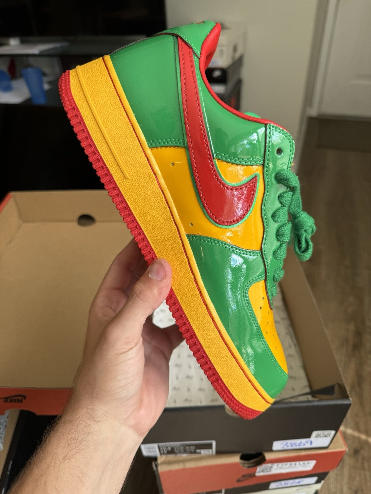 Size 10.5 - Nike Air Force 1 Low Lil Yachty Lucky Green Concrete Boys