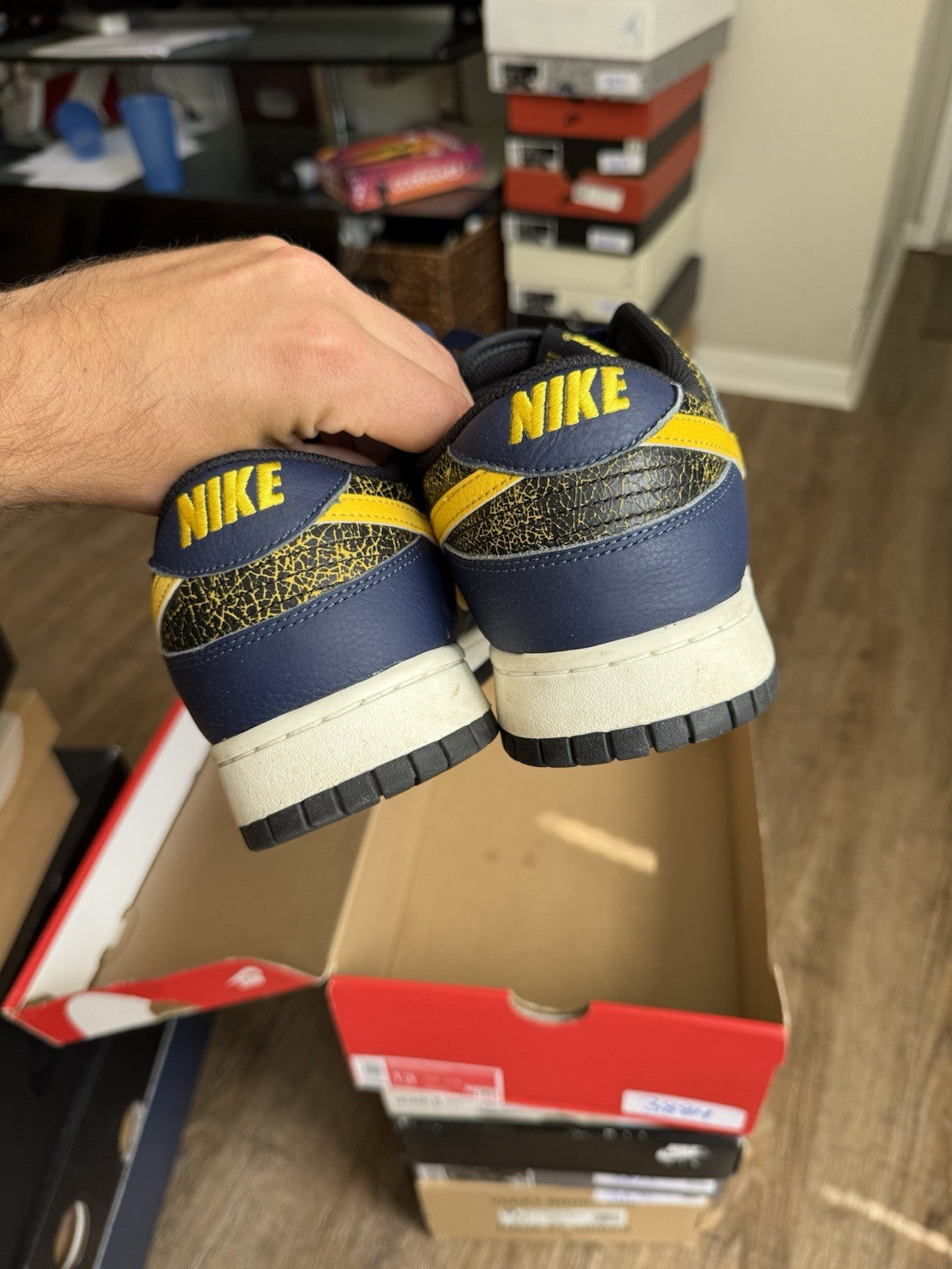 Size 13 - Nike Dunk Low Vintage Michigan