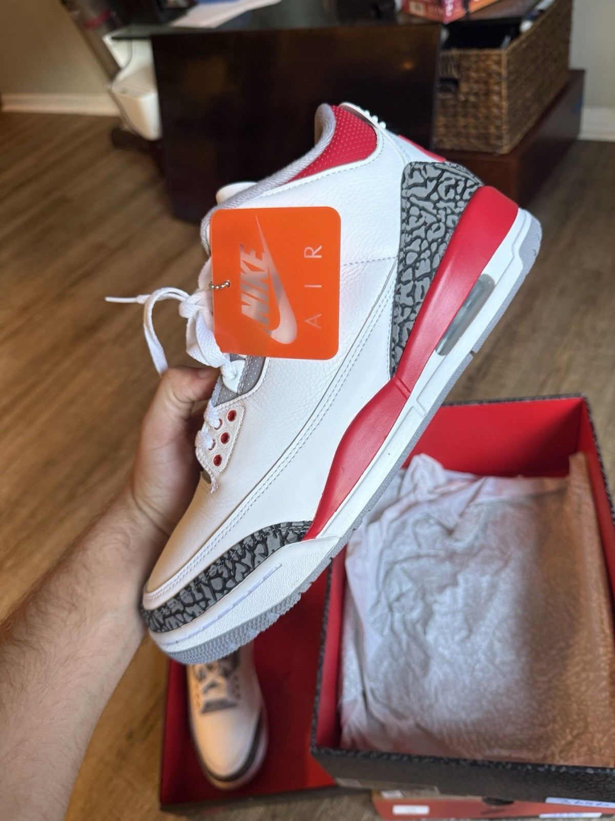 Size 11 - Jordan 3 Retro Mid Fire Red