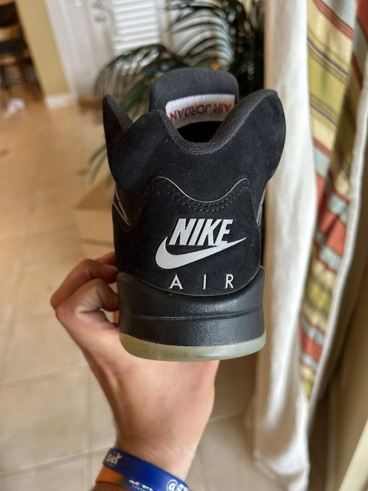 Size 8 - Air Jordan 5 Retro OG Black Metallic Reimagined